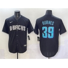 Men's Arizona Diamondbacks #39 Corbin Burnes Black Stitched Baseball Jersey