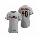 Men's Arizona Diamondbacks #40 Madison Bumgarner Nike Gray Authentic 2020 Road Jersey