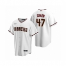 Men's Arizona Diamondbacks #47 Andrew Chafin Nike White Replica Home Jersey