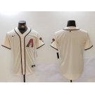 Men's Arizona Diamondbacks Blank Cream Cool Base Limited Stitched Jersey