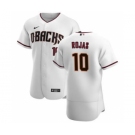 Men's Nike Arizona Diamondbacks #10 Josh Rojas White Crimson Authentic Home Team Baseball Jersey