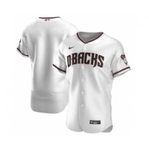 Men's Nike Arizona Diamondbacks 2020 White Crimson Authentic Home Team Baseball Jersey