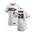 Men's Nike Arizona Diamondbacks #28 Hector Rondon White Crimson Authentic Home Team Baseball Jersey