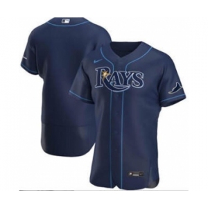 Men's Nike Rays Blank Navy 2020 Baseball Flexbase Jersey