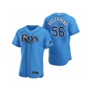 Men's Nike Tampa Bay Rays #56 Randy Arozarena Light Blue Alternate 2020 Authentic Player Baseball Jersey