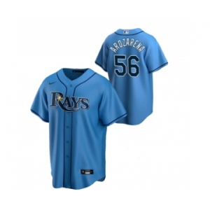 Men's Tampa Bay Rays #56 Randy Arozarena Blue Cool Base Stitched Baseball Jersey