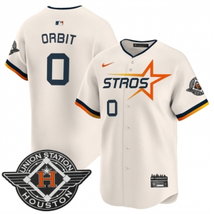Men's Houston Astros #0 Kaleb Ort Cream 2025 City Connect Limited Stitched Baseball Jersey