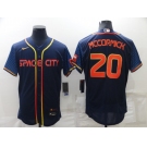 Men's Houston Astros #20 Chas McCormick 2022 Navy Blue City Connect Flex Base Stitched Baseball Jersey