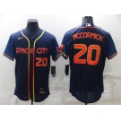 Men's Houston Astros #20 Chas McCormick Number 2022 Navy Blue City Connect Flex Base Stitched Baseball Jersey