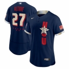 Men's Houston Astros #27 José Altuve Nike Navy 2021 MLB All-Star Authentic Player Jersey