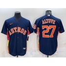 Men's Houston Astros #27 Jose Altuve Navy Blue With Patch Stitched MLB Cool Base Nike Jersey