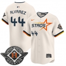 Men's Houston Astros #44 Yordan Alvarez Cream 2025 City Connect Limited Stitched Baseball Jersey