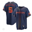 Men's Houston Astros  #5 Jeff Bagwell 2022 Navy City Connect Game Stitched Jersey