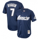 Men's Houston Astros #7 Craig Biggio Navy 1994 Stitched Baseball Jersey