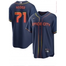 Men's Houston Astros #71 Josh Hader 2022 Navy Blue City Connect Cool Base Stitched Jersey