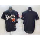 Men's Houston Astros Blank Black Cactus Jack Vapor Premier Stitched Baseball Jersey