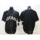 Men's Houston Astros Blank Black Stitched MLB Cool Base Nike Jersey