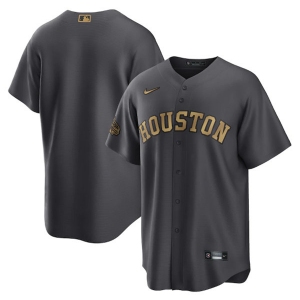 Men's Houston Astros Blank Charcoal 2022 All-Star Cool Base Stitched Baseball Jersey
