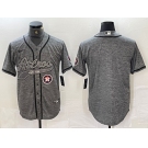 Men's Houston Astros Blank Grey Gridiron Cool Base Stitched Baseball Jersey