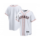 Men's Houston Astros Blank White 2022 World Series Home Stitched Baseball Jersey