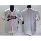 Men's Houston Astros Blank White Cool Base Stitched Baseball Jersey1