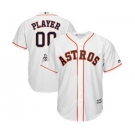 Men's Houston Astros Customized White 2017 World Series Bound Cool Base Custom Baseball Baseball Jersey