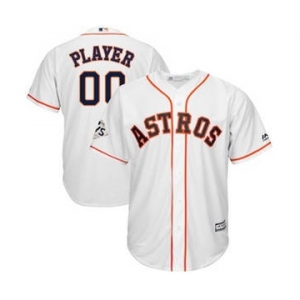 Men's Houston Astros Customized White 2017 World Series Bound Cool Base Custom Baseball Baseball Jersey