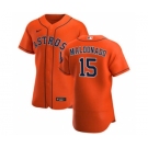 Men's Nike Houston Astros #15 Martin Maldonado Orange Alternate 2020 Authentic Team Baseball Jersey