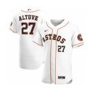 Men's Nike Houston Astros #27 Jose Altuve White Home 2020 Authentic Player Baseball Jersey