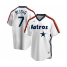 Men's Nike Houston Astros #7 Craig Biggio 2020 Home Cooperstown Collection Logo Player Baseball Jersey White