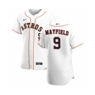 Men's Nike Houston Astros #9 Jack Mayfield White Home 2020 Authentic Player Baseball Jersey