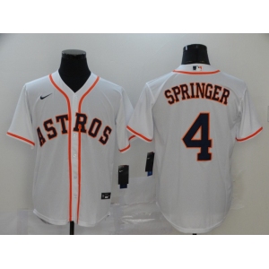 Nike Men's Majestic Houston Astros #4 George Springer Authentic White Alternate Cool Base Baseball Jersey