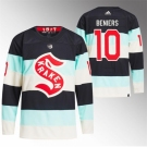 Men Seattle Kraken #10 Matty Beniers 2024 Deep Sea Blue Winter Classic Stitched Jersey