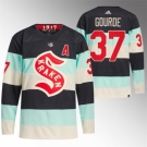 Men Seattle Kraken #37 Yanni Gourde 2024 Deep Sea Blue Winter Classic Stitched Jersey