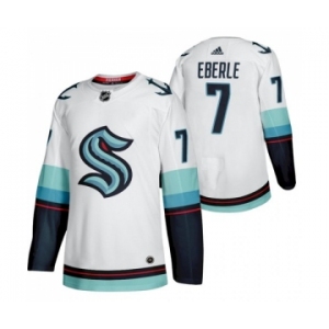 Men's Seattle #7 Kraken Jordan Eberle 2022 Away White Jersey