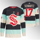 Men's Seattle Kraken #17 Jaden Schwartz Deep Sea Blue 2024 Winter Classic Primegreen Stitched Jersey