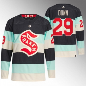 Men's Seattle Kraken #29 Vince Dunn Deep Sea Blue 2024 Winter Classic Primegreen Stitched Jersey