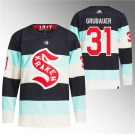 Men's Seattle Kraken #31 Philipp Grubauer Deep Sea Blue 2024 Winter Classic Primegreen Stitched Jersey