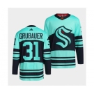 Men's Seattle Kraken #31 Philipp Grubauer Ice Blue 2022-23 Reverse Retro Stitched Jersey