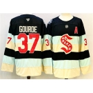 Men's Seattle Kraken #37 Yanni Gourde Deep Sea Blue Winter Classic With A Patch Stitched Hockey Jersey