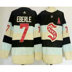 Men's Seattle Kraken #7 Jordan Eberle Navy 2024 Winter Classic Authentic Jersey