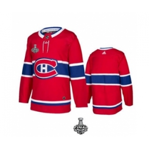 Men's Montreal Canadiens Blank 2021 Red Stanley Cup Final Stitched Hockey Jersey