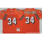 Men's Miami Dolphins #34 Ricky Williams Orange Throwback Stitched Football Jersey
