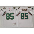 Men's Miami Dolphins #85 Mark Duper White Throwback Stitched Football Jersey