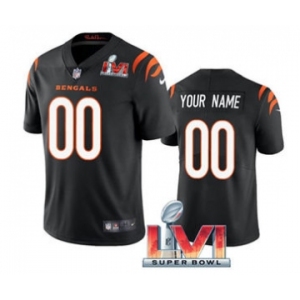 Men's Cincinnati Bengals ACTIVE PLAYER Custom Black 2022 Super Bowl LVI Vapor Limited Stitched Jersey