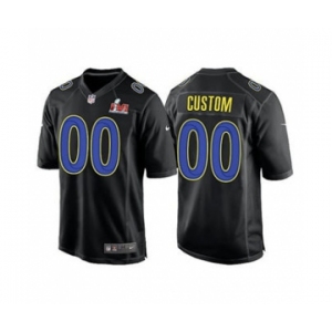 Men's Los Angeles Rams ACTIVE PLAYER Custom 2022 Black Super Bowl LVI game Stitched Jersey
