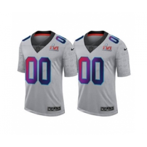 Men's Los Angeles Rams ACTIVE PLAYER Custom Gray 2022 Super Bowl LVI Limited Stitched Jersey
