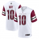 Men's Washington Commanders #10 Way Game White Stitched Football Jersey