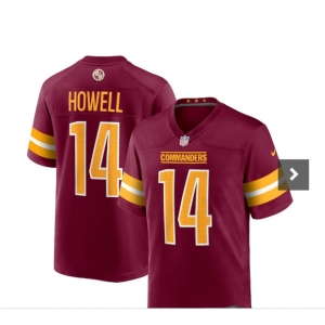 Men's Washington Commanders #14 Sam Howell  Red Vapor Untouchable Stitched Football Jersey