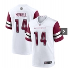 Men's Washington Commanders #14 Sam Howell  White Vapor Untouchable Stitched Football Jersey